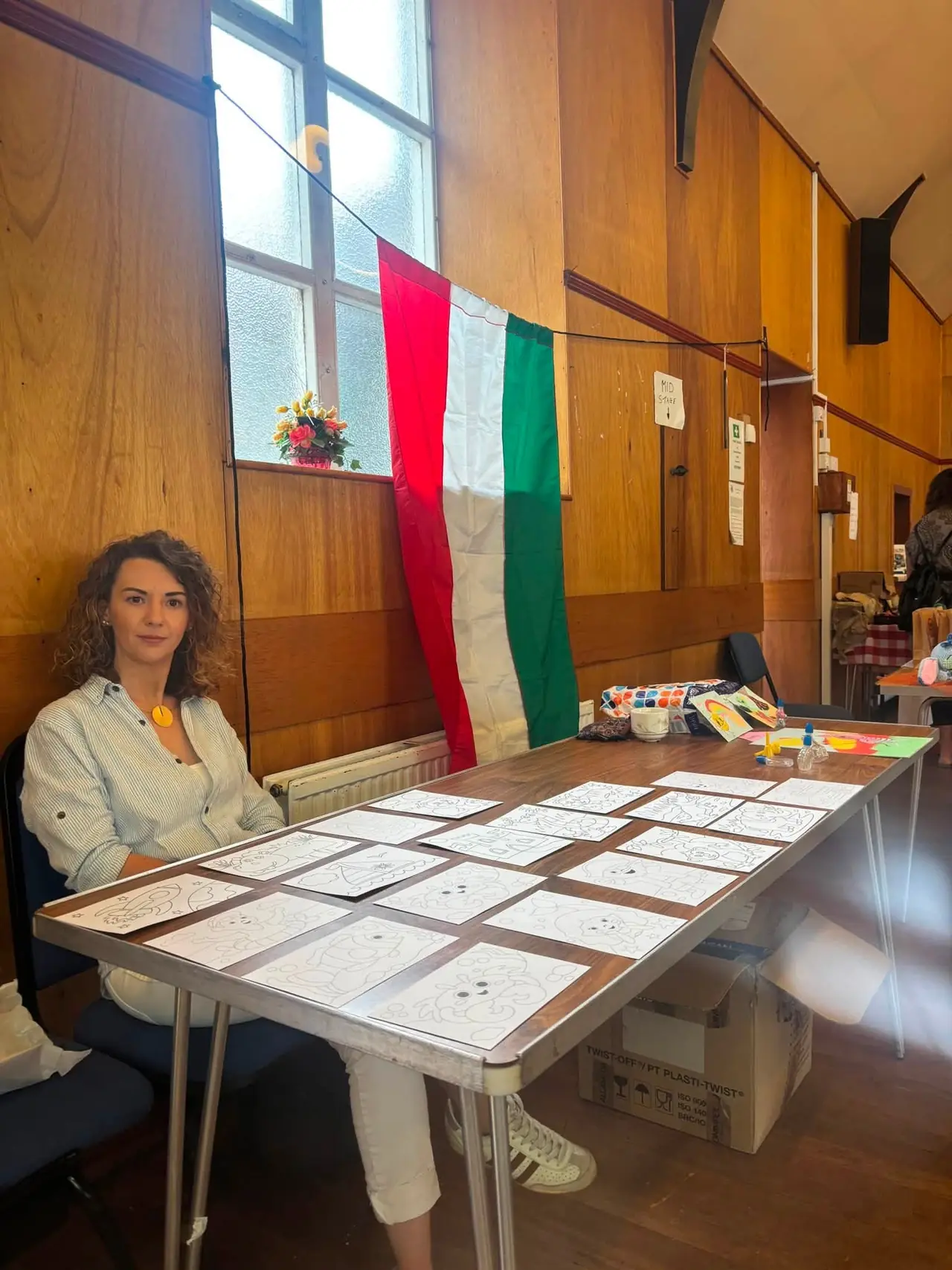 Our sand art stall at a community event